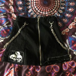 Widow high waisted mini skirt